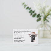 Visitekaartjes van het Real Estate Team (Staand voorkant)
