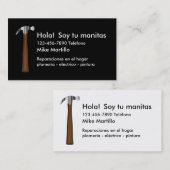 Visitekaartjes van het Spaans Talenhandyman (Voorkant / Achterkant)
