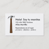 Visitekaartjes van het Spaans Talenhandyman (Achterkant)