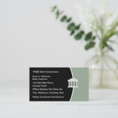 Visitekaartjes van het thema Bank Field Examiner (Staand voorkant)