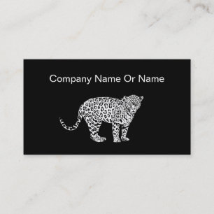 Visitekaartjes van het thema Leopard Animal Theme