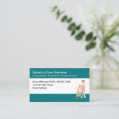 Visitekaartjes van het thema Ouderenzorg (Staand voorkant)