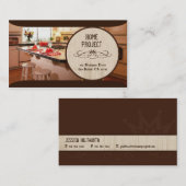 Visitekaartjes van het thuisproject van Gerty (Voorkant / Achterkant)