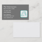 Visitekaartjes van het veterinair thema Pet Emblem (Voorkant / Achterkant)