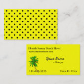 Visitekaartjes van het zondagse strandhotel (Voorkant / Achterkant)