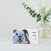 Visitekaartjes van honden (Staand voorkant)