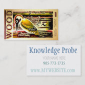 Visitekaartjes van hout (Voorkant / Achterkant)