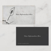 Visitekaartjes van houtskool (Voorkant / Achterkant)