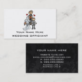 Visitekaartjes van huwelijksfunctionarissen (Voorkant / Achterkant)