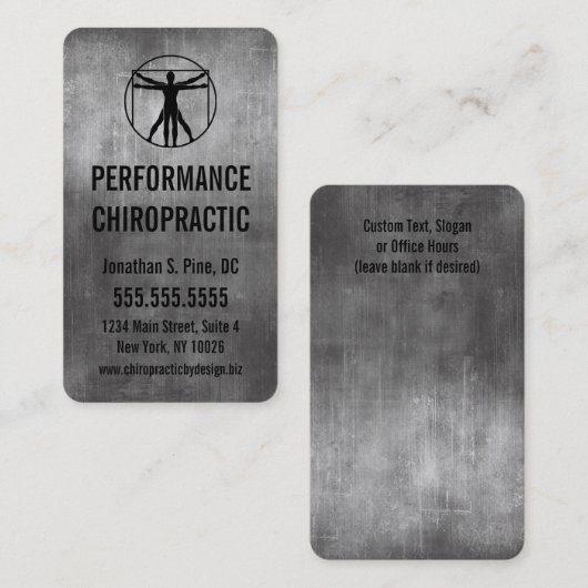 Visitekaartjes van industriële Logo (Voorkant / Achterkant)