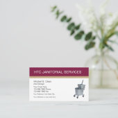 Visitekaartjes van Janitorial Services (Staand voorkant)