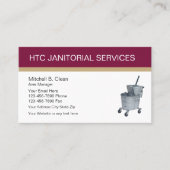 Visitekaartjes van Janitorial Services (Voorkant)
