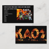 visitekaartjes van kaos (Voorkant / Achterkant)