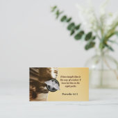 Visitekaartjes van kerken met logo (Staand voorkant)