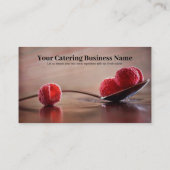 Visitekaartjes van keukengerei, vers (Achterkant)