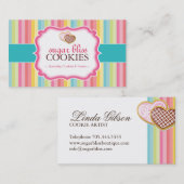 Visitekaartjes van koekjes (Voorkant / Achterkant)