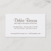 Visitekaartjes van koekjes (Achterkant)