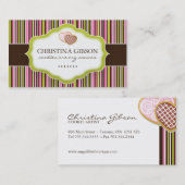 Visitekaartjes van koekjes en bakkerijen (Voorkant / Achterkant)