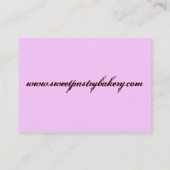 Visitekaartjes van koekjes en snoepjes (Achterkant)