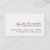 Visitekaartjes van kofferbakkerijen (Achterkant)