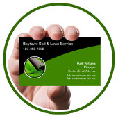 Visitekaartjes van kool en gemalen gras en zaden