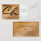 Visitekaartjes van koper (Voorkant / Achterkant)