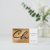 Visitekaartjes van koper (Staand voorkant)