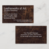 Visitekaartjes van kunstleder (Voorkant / Achterkant)