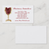 Visitekaartjes van kurkwijn (Voorkant / Achterkant)