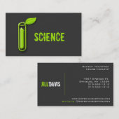 Visitekaartjes van leder uit de kool (Voorkant / Achterkant)