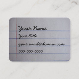 Visitekaartjes van leerkrachten