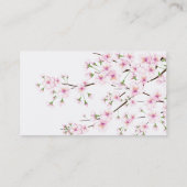 Visitekaartjes van lente-bloesems (Achterkant)