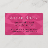 Visitekaartjes van leopard Print Monogram (Achterkant)