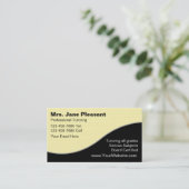 Visitekaartjes van leraren (Staand voorkant)