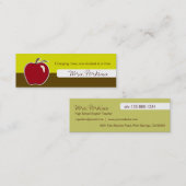 Visitekaartjes van leraren (Voorkant / Achterkant)