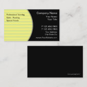 Visitekaartjes van leraren (Voorkant / Achterkant)