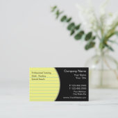 Visitekaartjes van leraren (Staand voorkant)