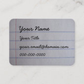 Visitekaartjes van leraren (Voorkant)