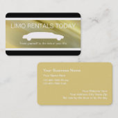 Visitekaartjes van Limo (Voorkant / Achterkant)