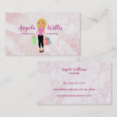 Visitekaartjes van logo van de thuisshopper Blonde (Voorkant / Achterkant)