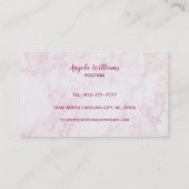 Visitekaartjes van logo van de thuisshopper Blonde (Achterkant)