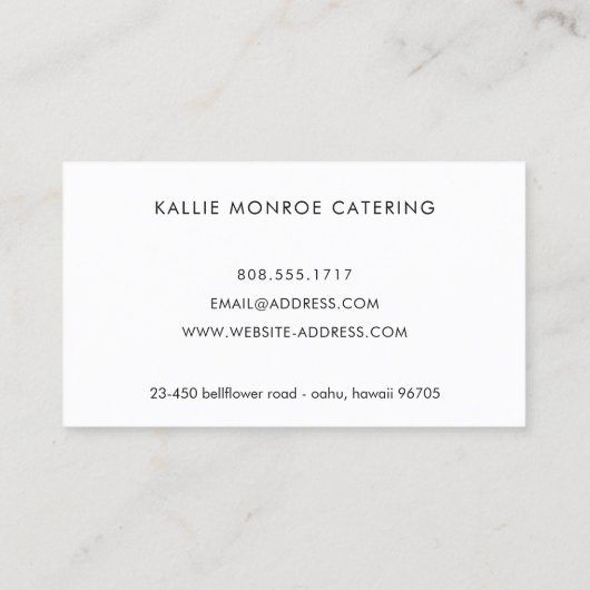 Visitekaartjes van Logo van levensmiddelenvrachtwa (Achterkant)