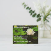 Visitekaartjes van Lotusbloemvijvers (Staand voorkant)