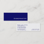 Visitekaartjes van marinewitte Chiropractor (Voorkant / Achterkant)