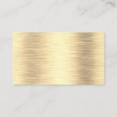 Visitekaartjes van metallisch goud (Achterkant)