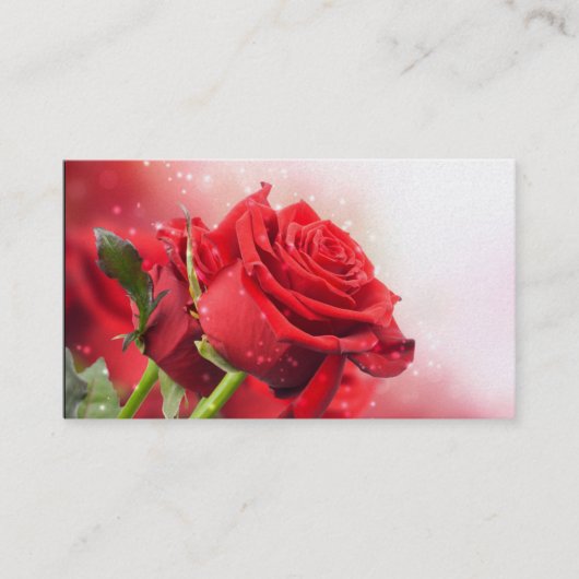 Visitekaartjes van Miss America Red Roses (Voorkant)