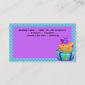 Visitekaartjes van moderne kookbakkerijproducten (Achterkant)