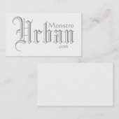 Visitekaartjes van Monstro Urban.com (Voorkant / Achterkant)