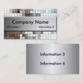 Visitekaartjes van mozaïektegel (Voorkant / Achterkant)