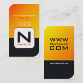 Visitekaartjes van Natalia (Voorkant / Achterkant)